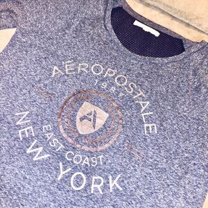 Aeropostale Heather Blue New York Tee